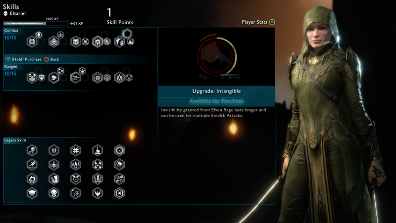Elatriel inherits a lot of the skills from the main game and can learn a handful more. I’m all for complex skill trees, but this simplified flow is welcome in the expansion.